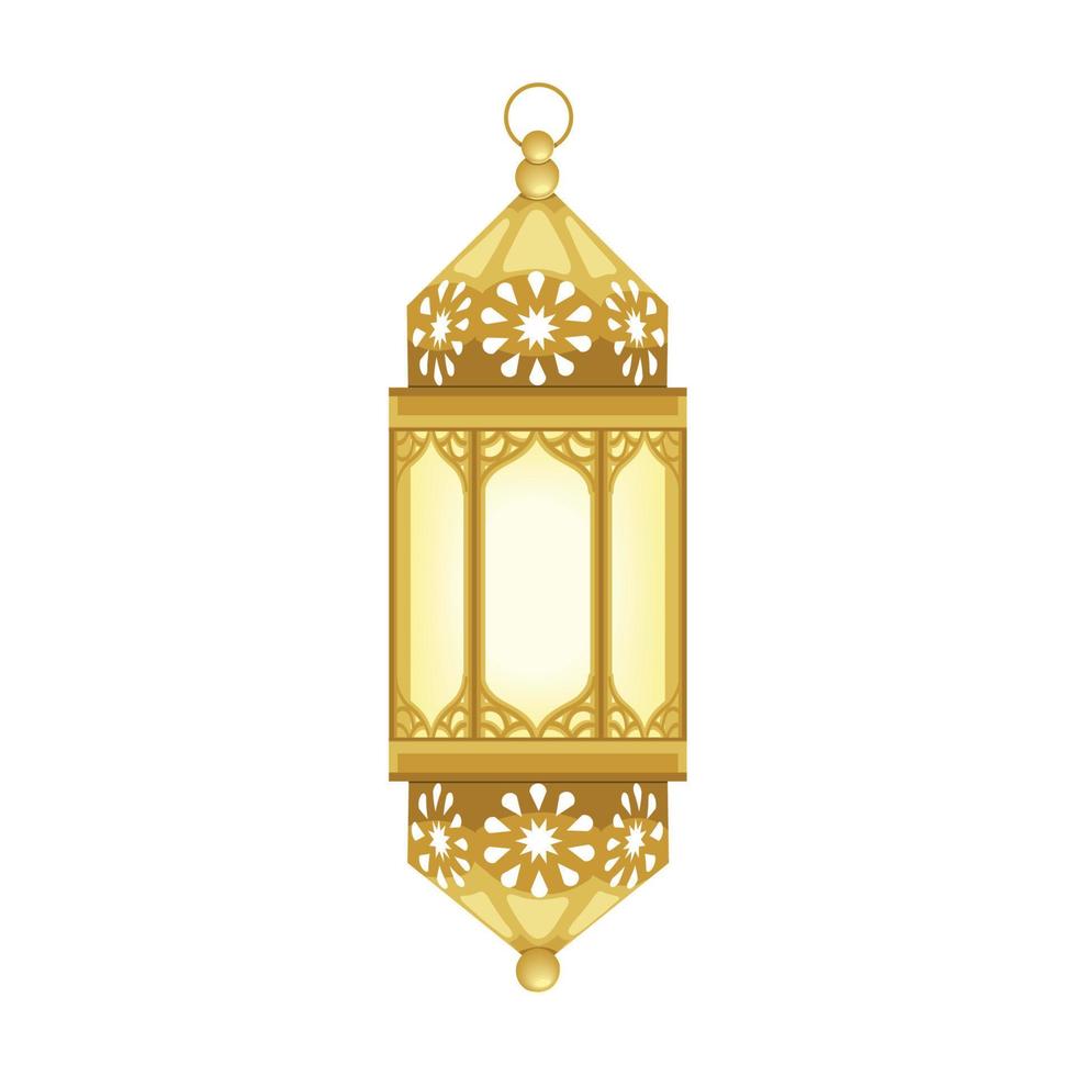 arabic traditional lantern vector