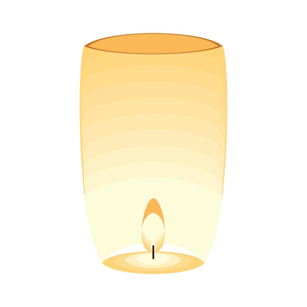 lantern with candle vector