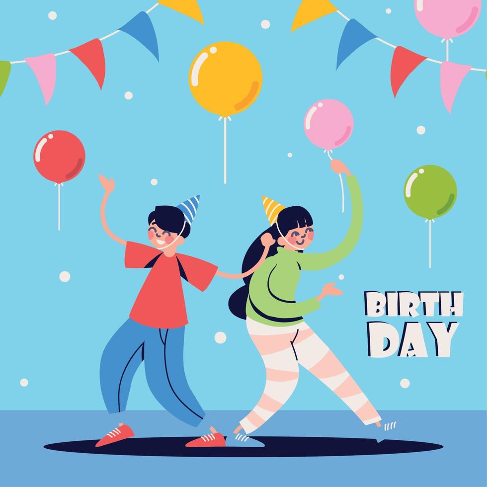 birthday party celebration vector