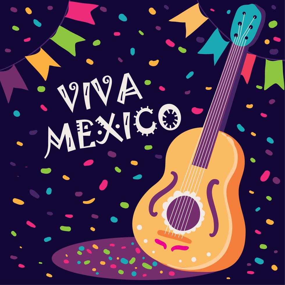 viva mexico poster vector