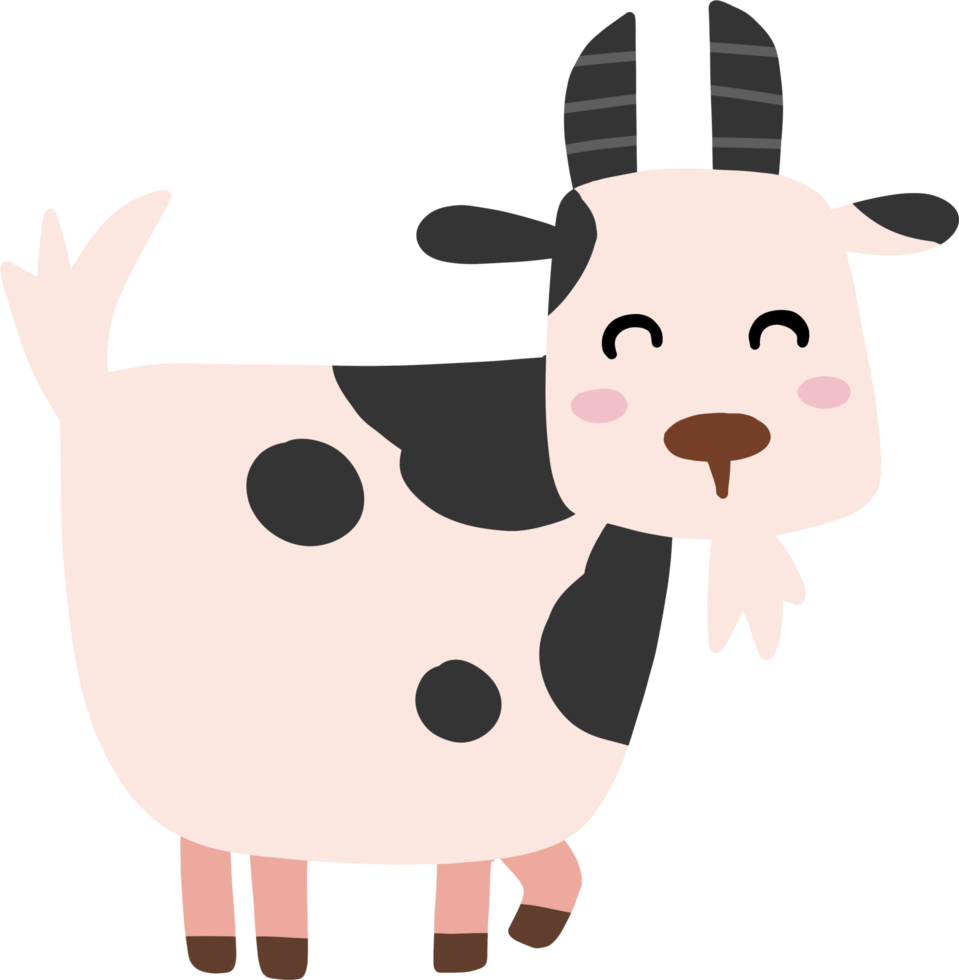 chèvre mignonne de dessin animé png