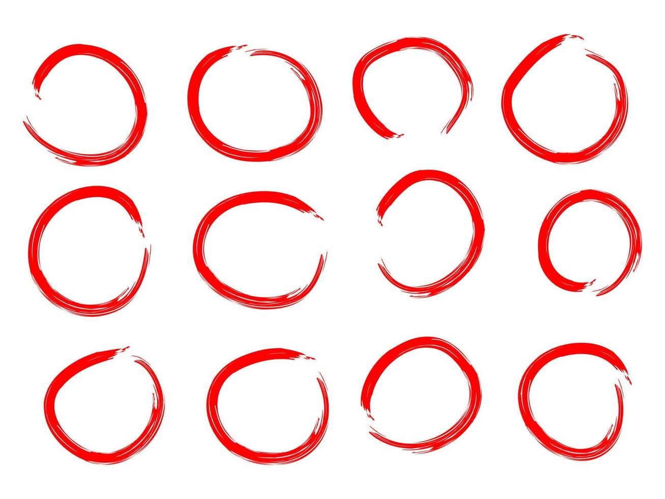 marcador de círculo dibujado a mano en estilo garabato vector