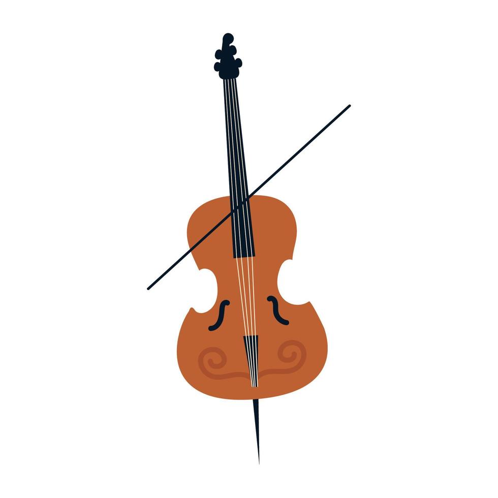 instrumento musical violonchelo vector