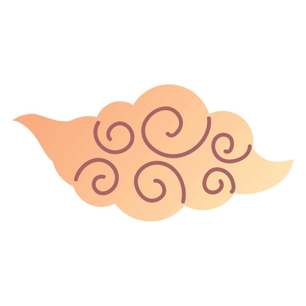 cloud chinese design vector