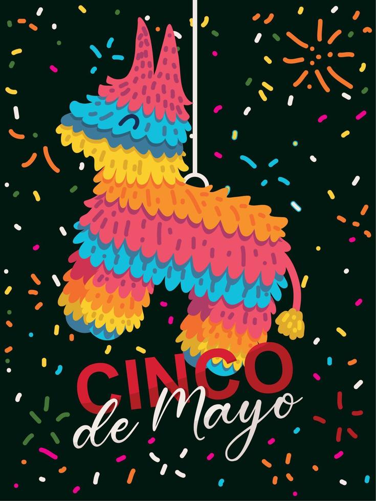 tarjeta de ocasión cinco de mayo vector