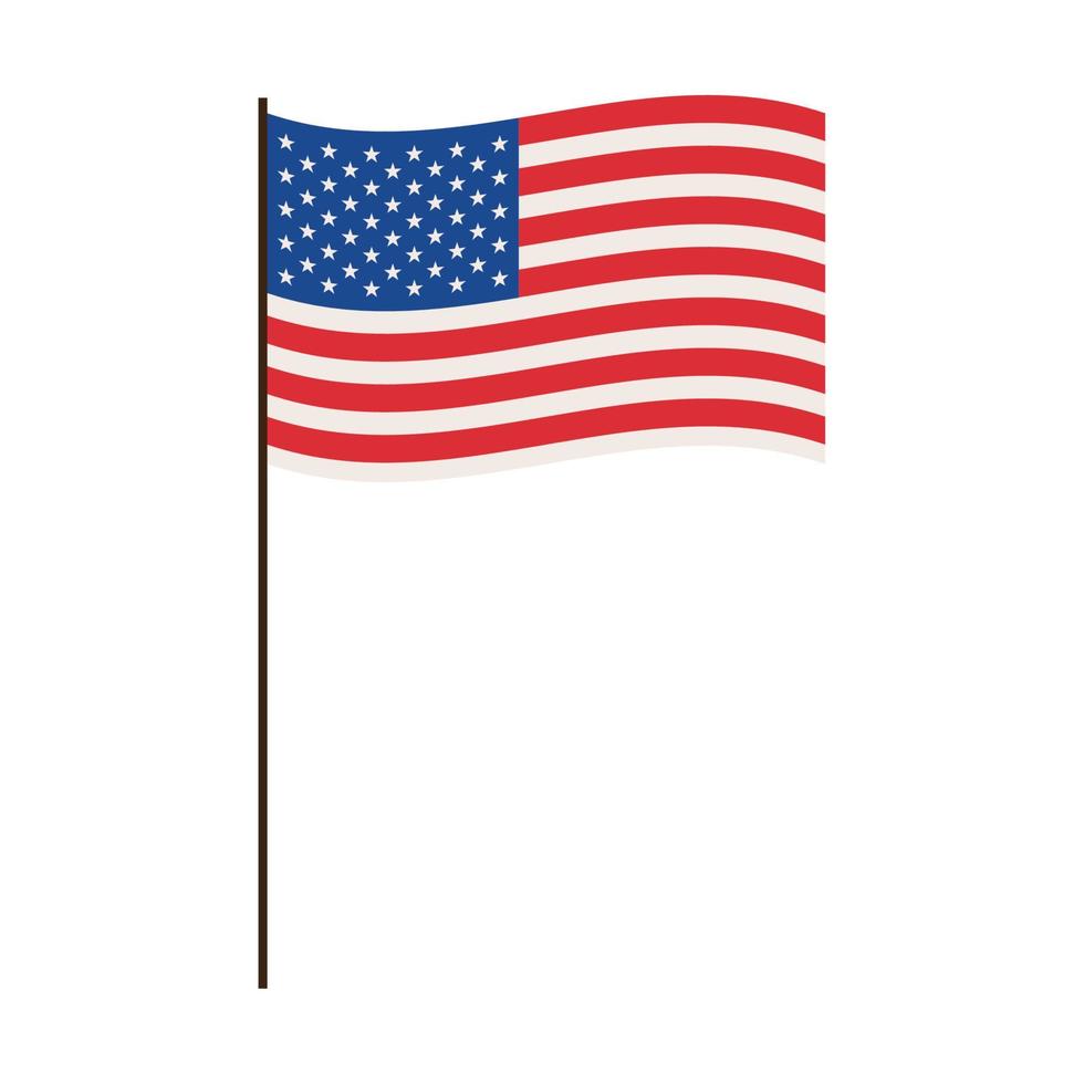 american flag national vector