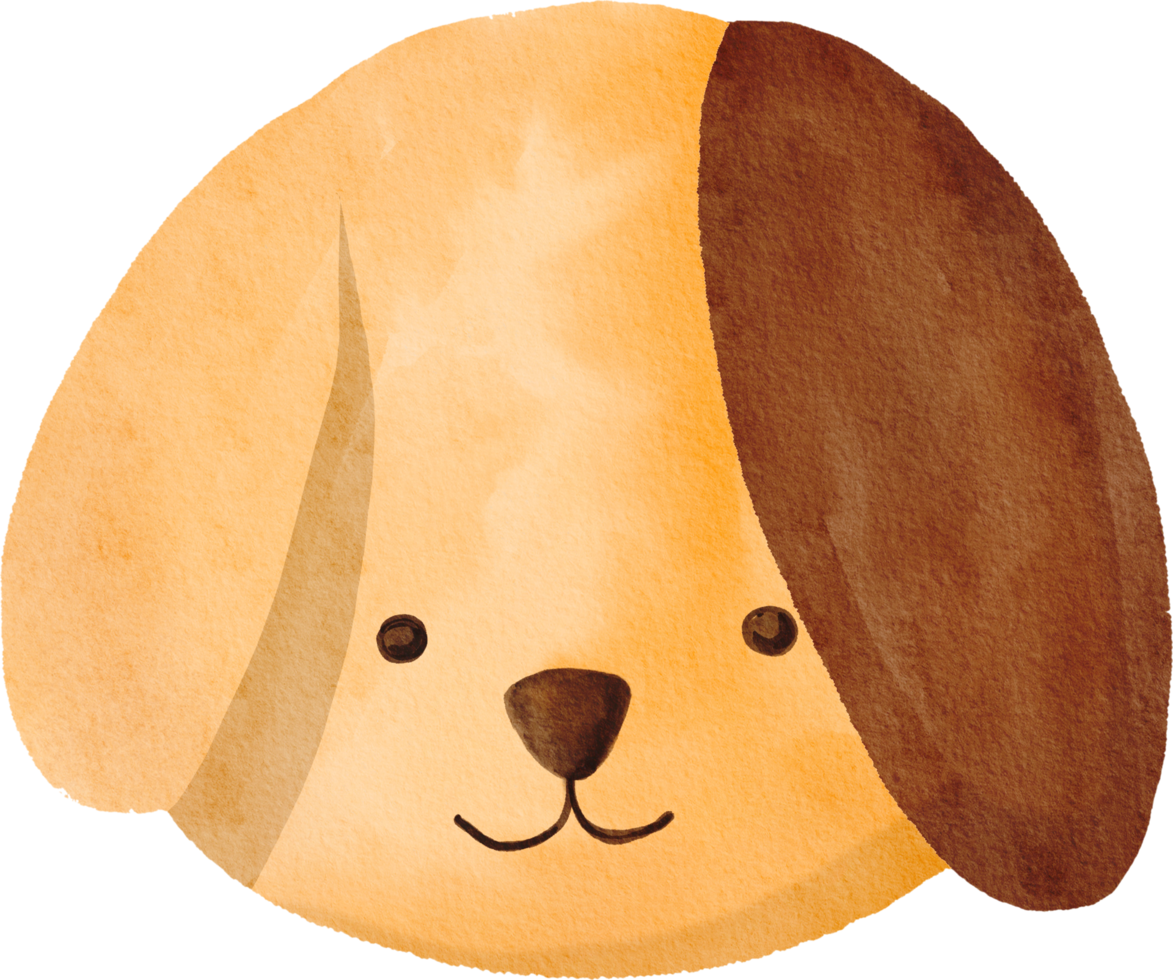 Watercolor cookie dog png