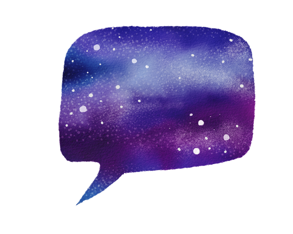 galaxy watercolor painted png