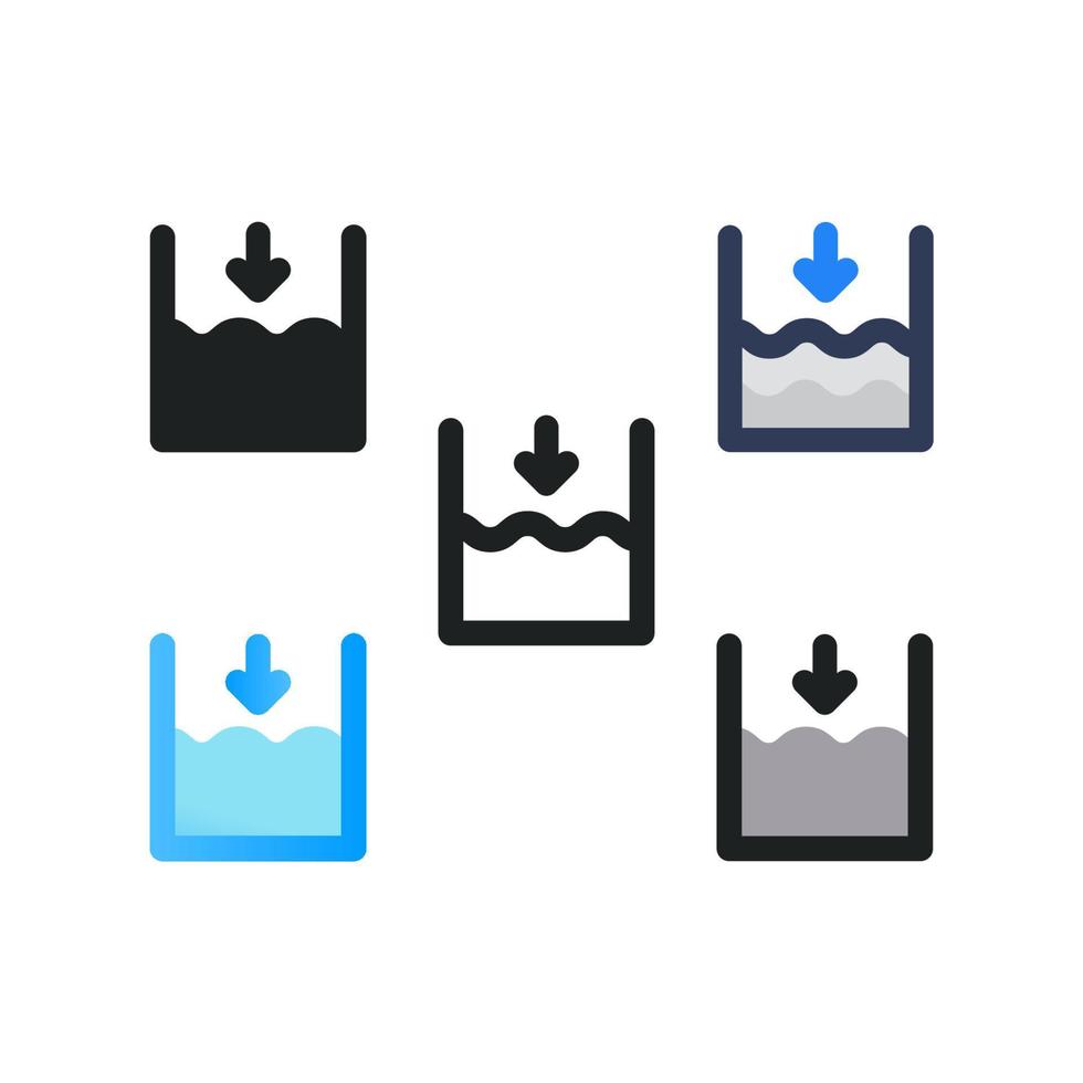 Low Tide Icon vector