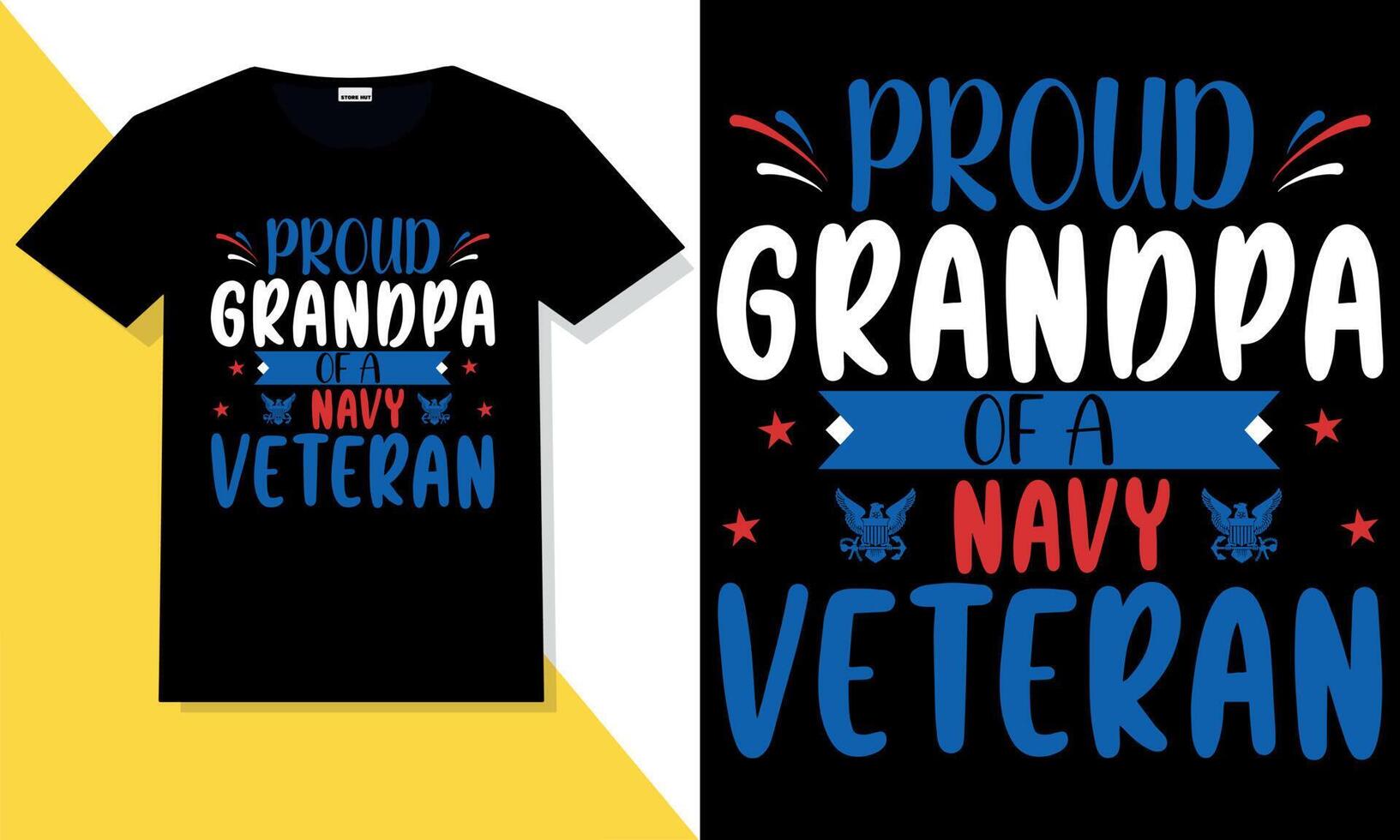 Trendy veteran t shirt design vector