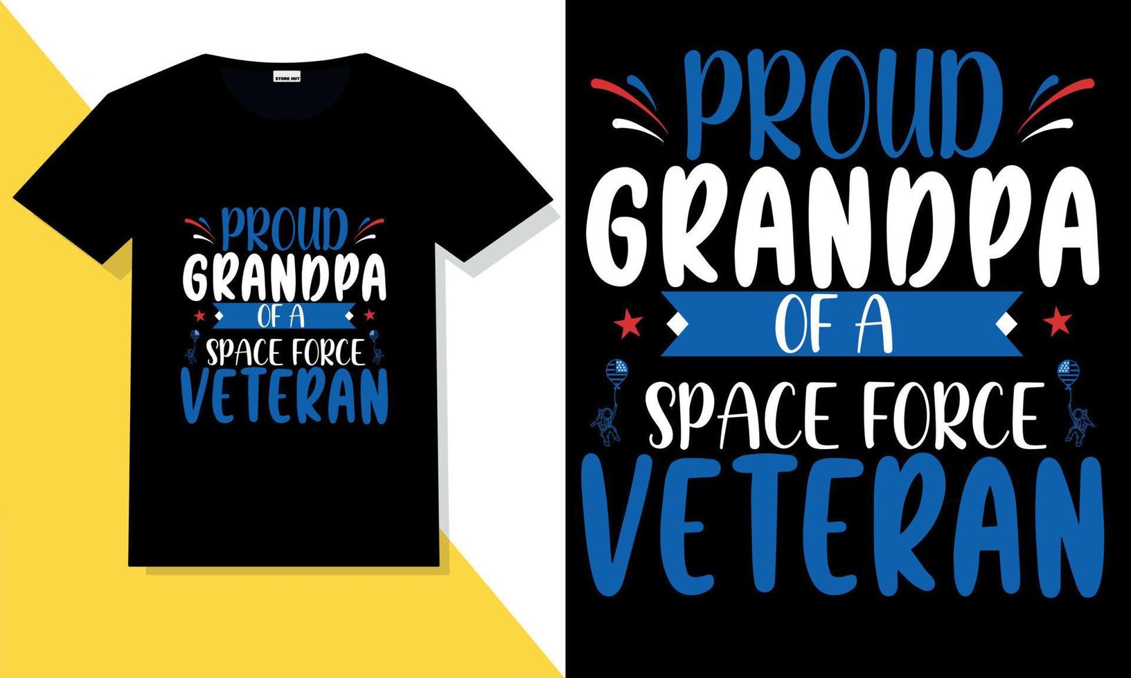 Trendy veteran t shirt design vector