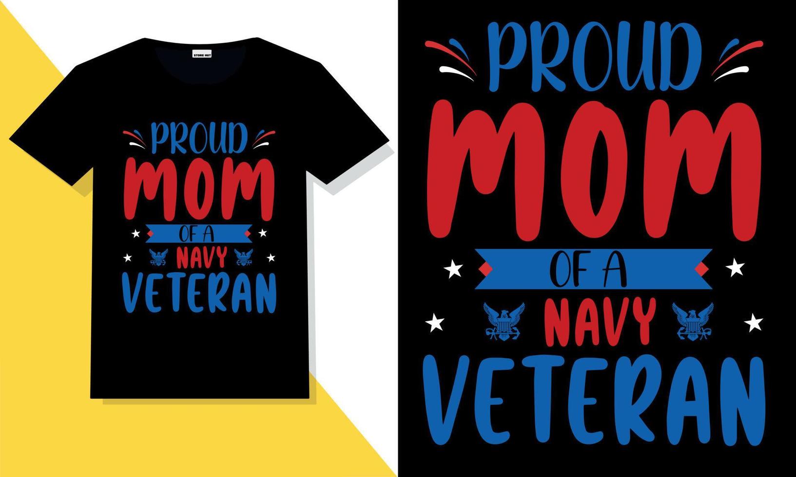 Trendy veteran t shirt design vector