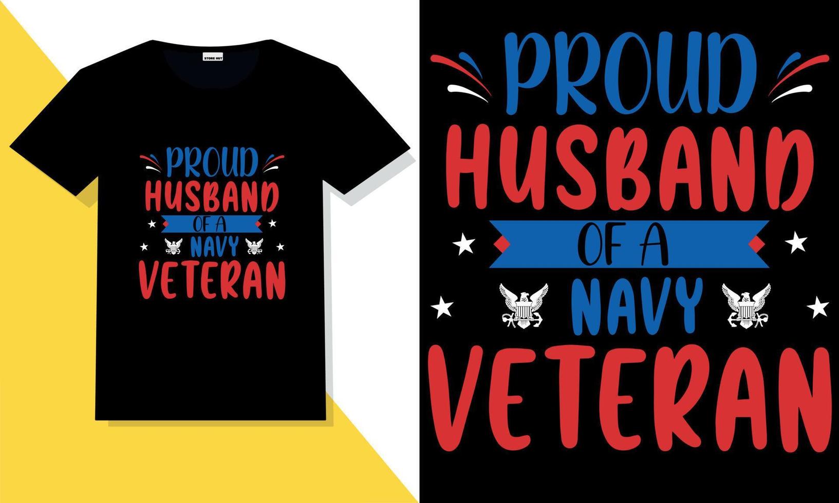 Trendy veteran t shirt design vector