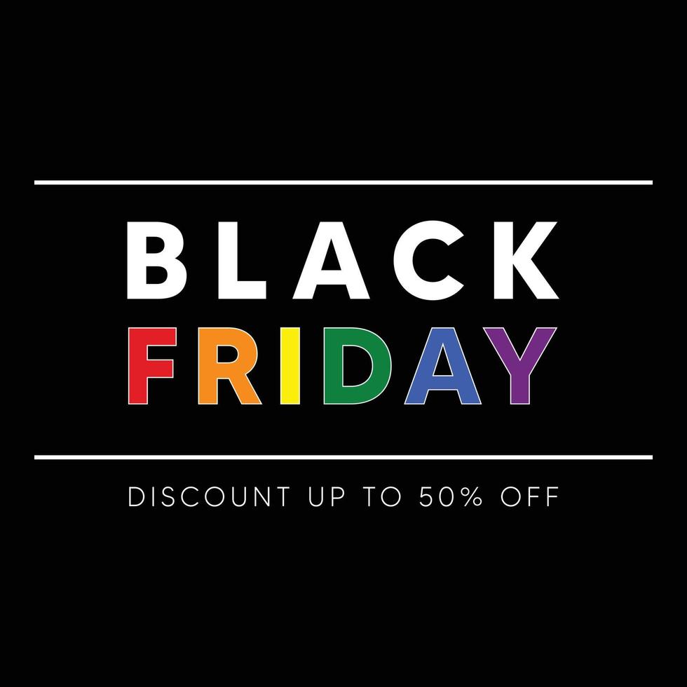 Social media of Black Friday promotion sale banner. vector