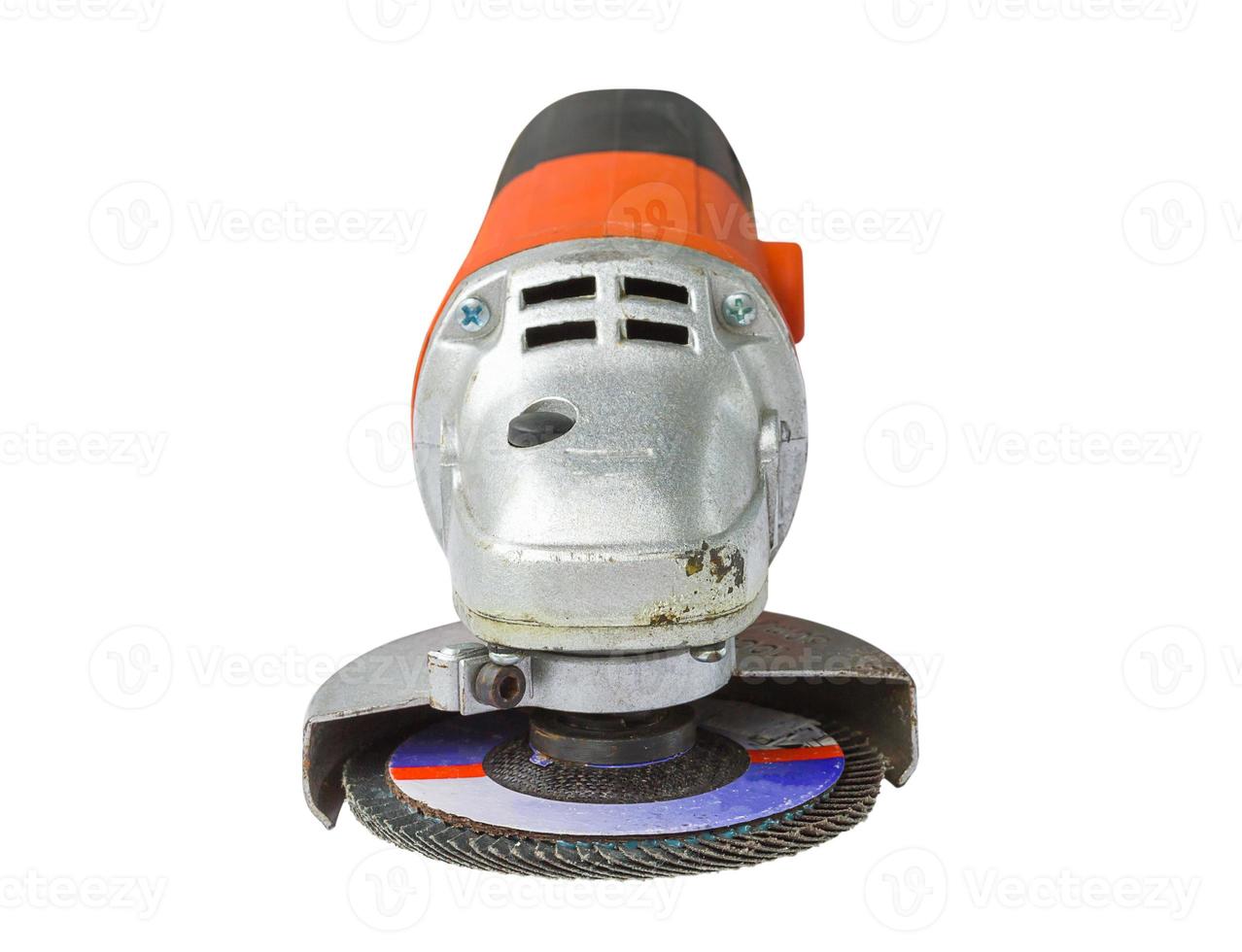 Power grinder cutout on white background photo