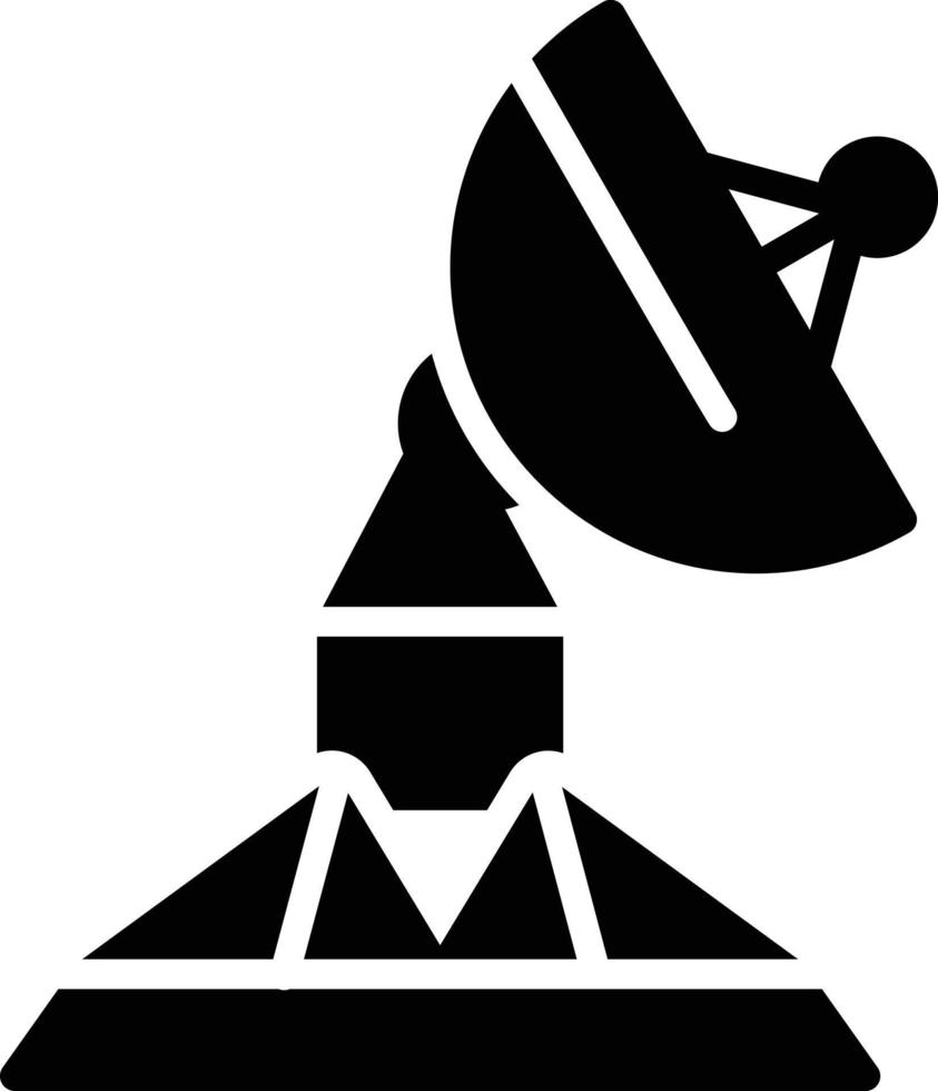 Satellite Dish Glyph Icon vector