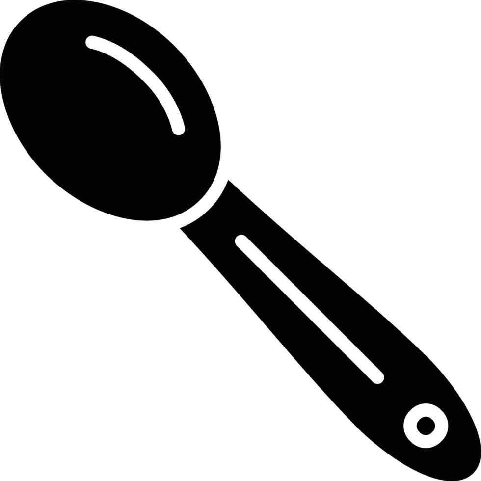 Spoon Glyph Icon vector