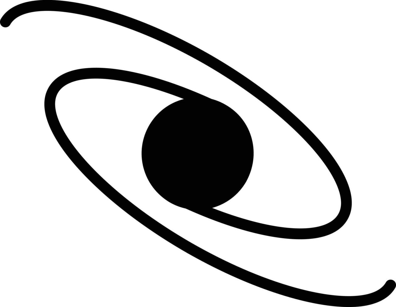 Planet Glyph Icon vector