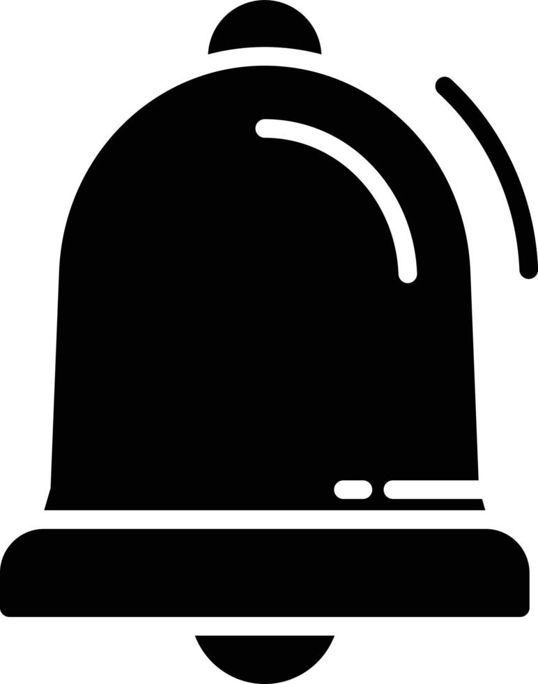 Alarm Bell Glyph Icon vector