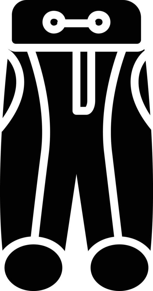 Sports Trouser Glyph Icon vector