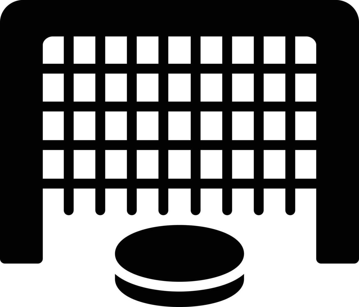 Hockey Net Glyph Icon vector