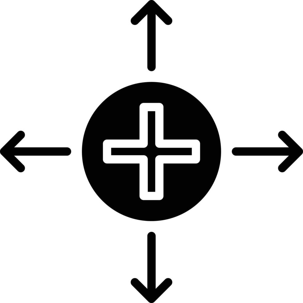Positive Glyph Icon vector