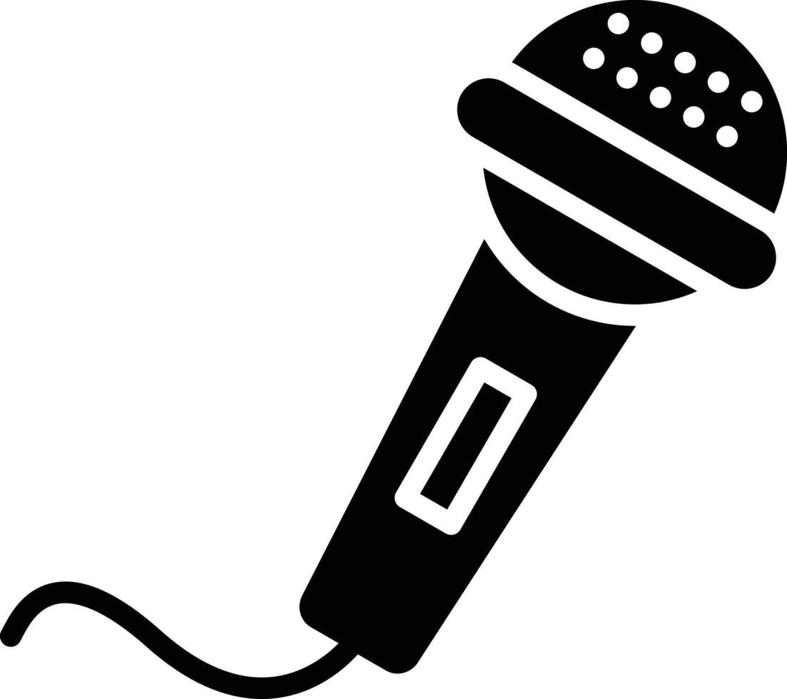 Microphone Glyph Icon vector