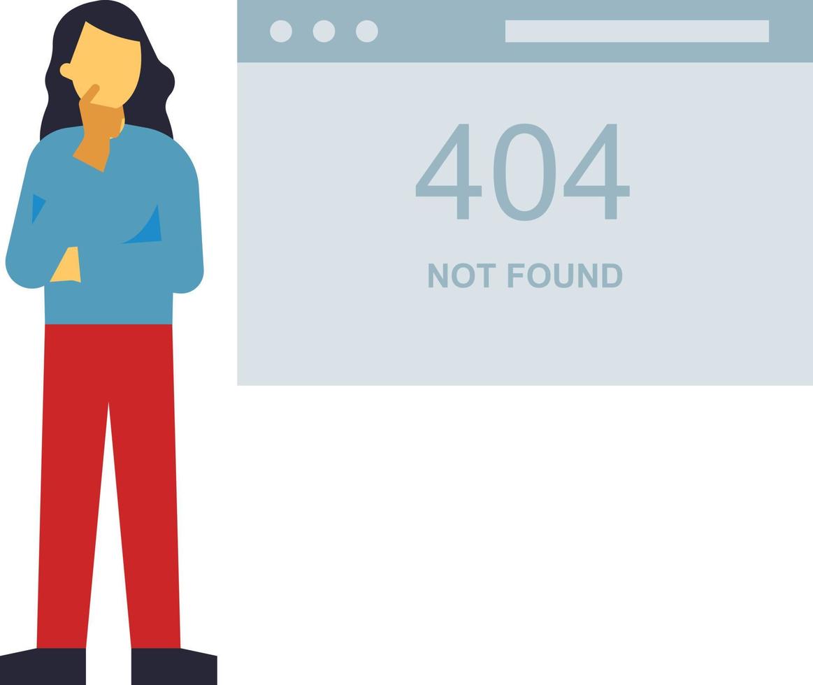 The webpage has a 404 error. vector