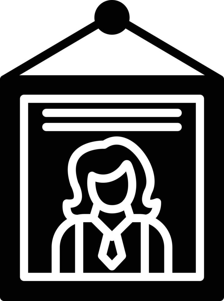 Poster Glyph Icon vector