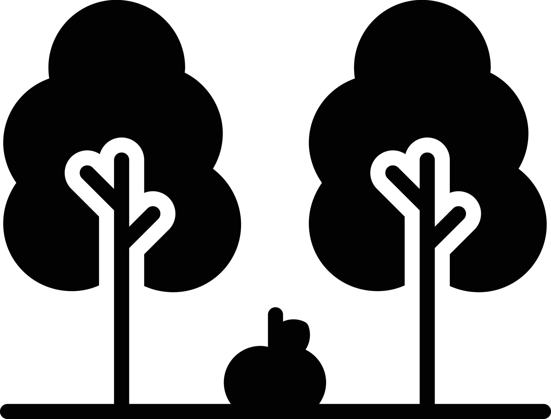 Forest Glyph Icon 11214442 Vector Art at Vecteezy