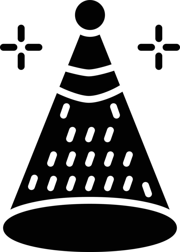 Party Hat Glyph Icon vector