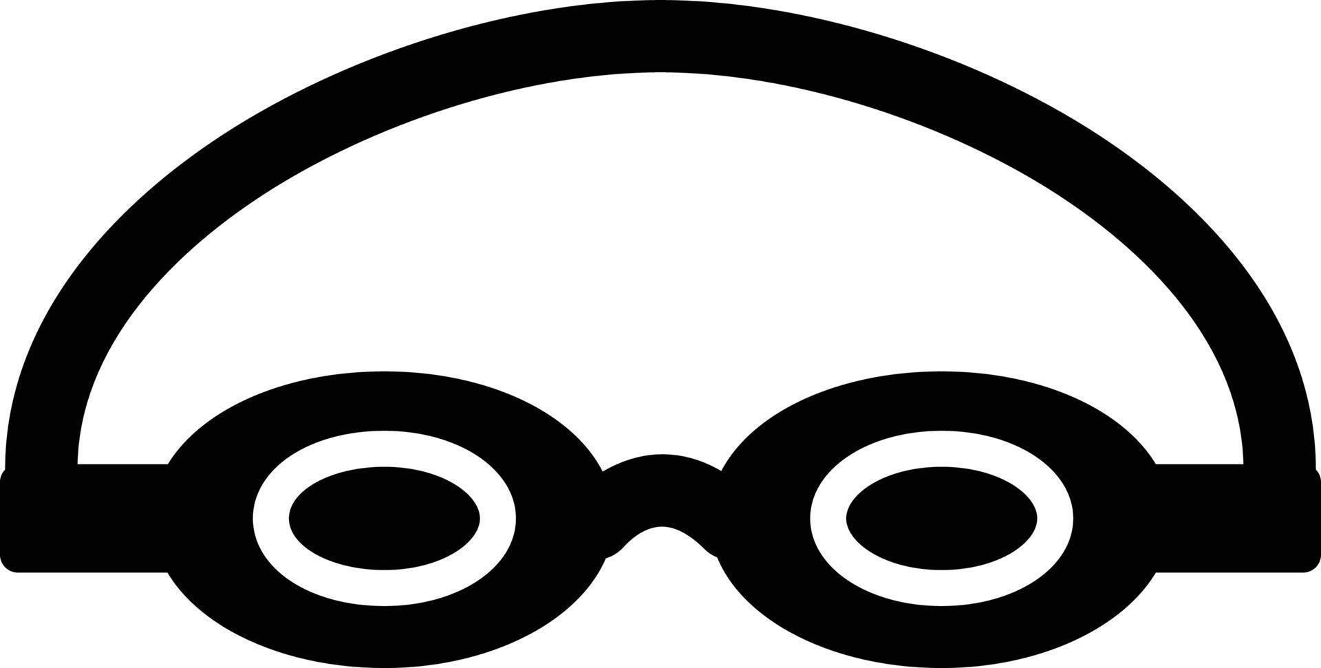 Swimmers Glasses Glyph Icon vector