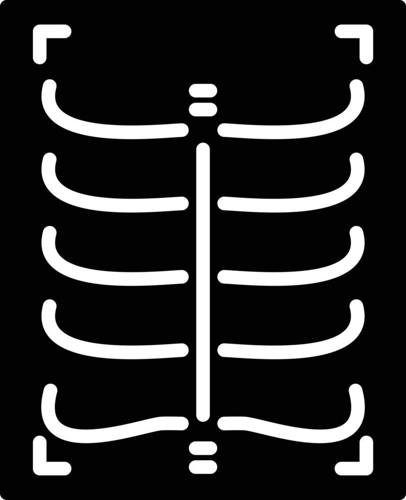 Xray Glyph Icon vector