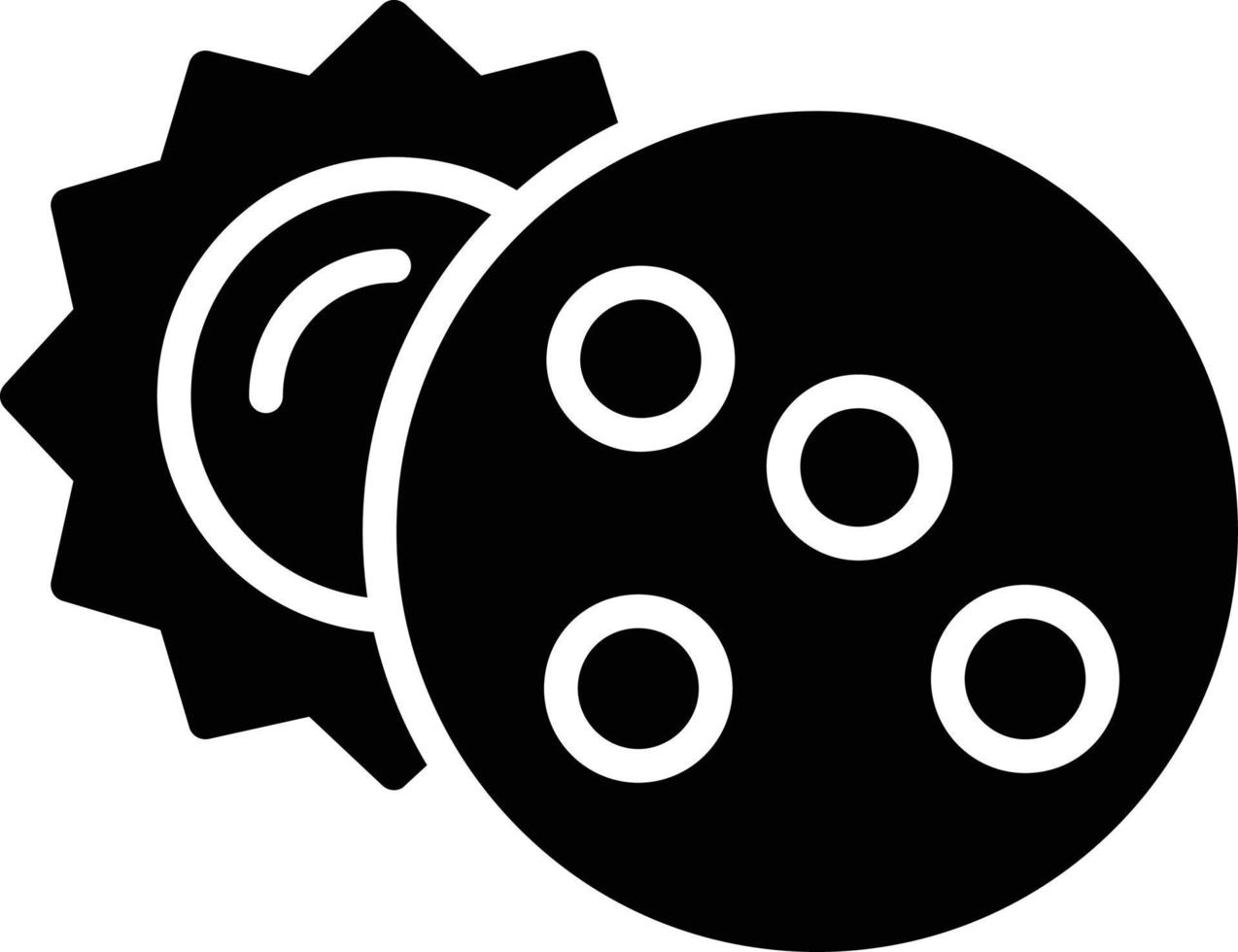 Eclipse Glyph Icon vector