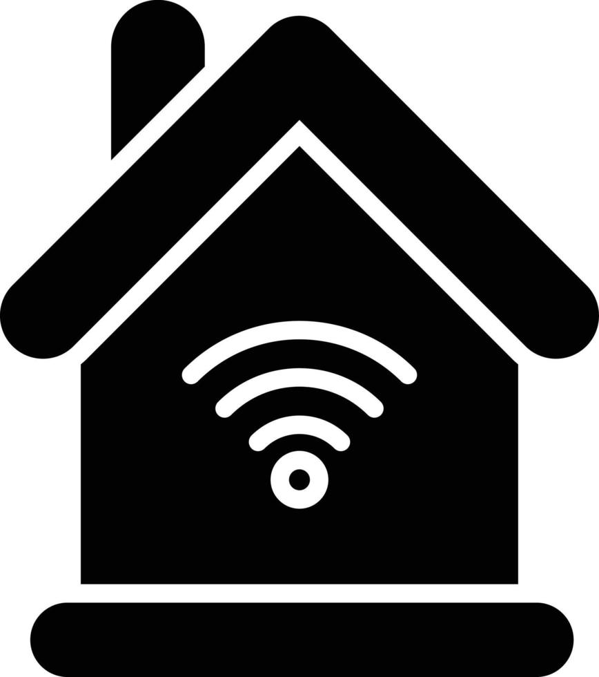 Smart Home Glyph Icon vector