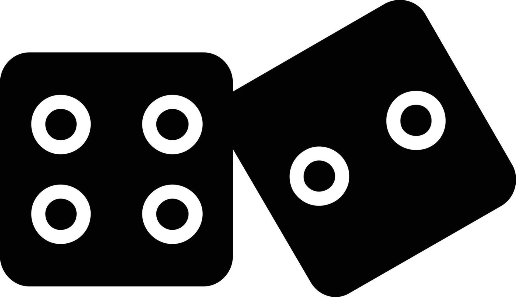 Dice Glyph Icon vector