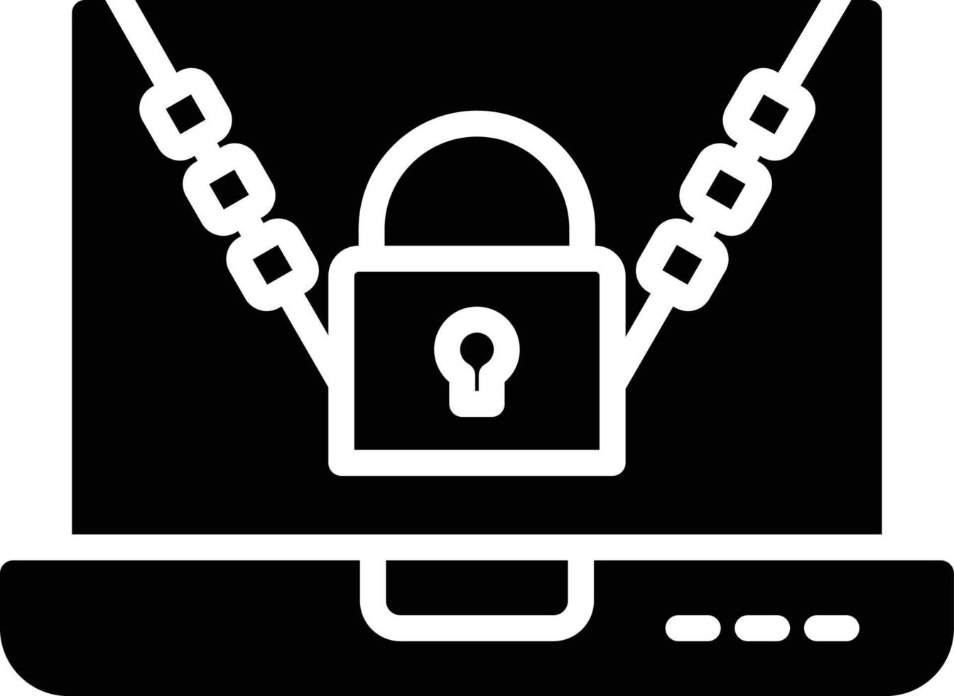 Ransomware Glyph Icon vector