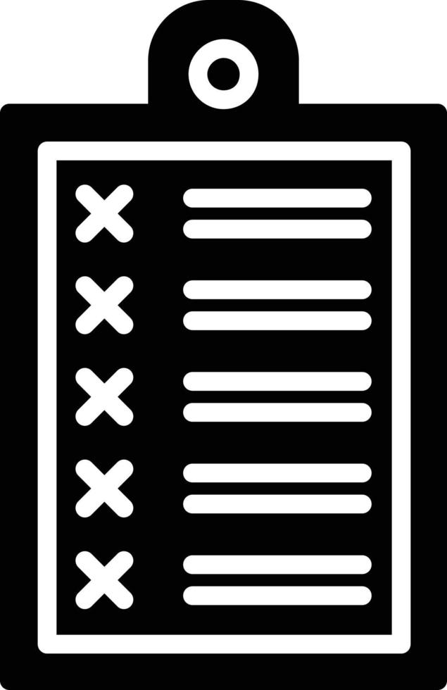 Clipboard Glyph Icon vector