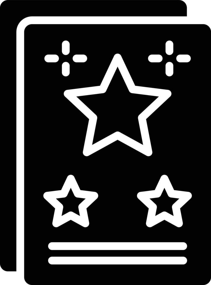 Greeting Card Glyph Icon vector