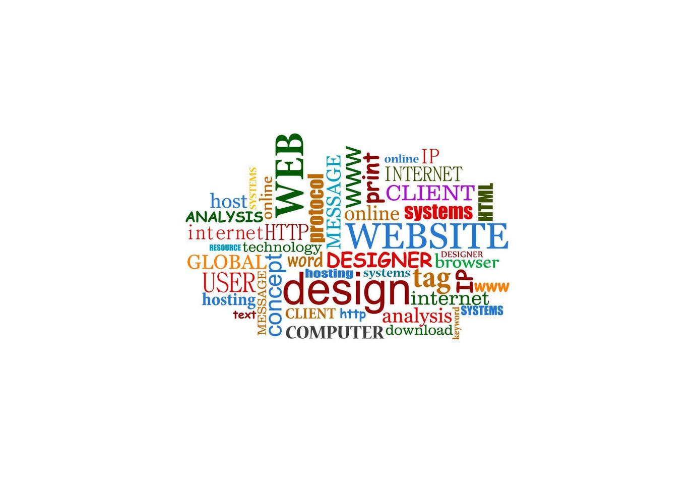 Web and design tags cloud 11214637 Vector Art at Vecteezy