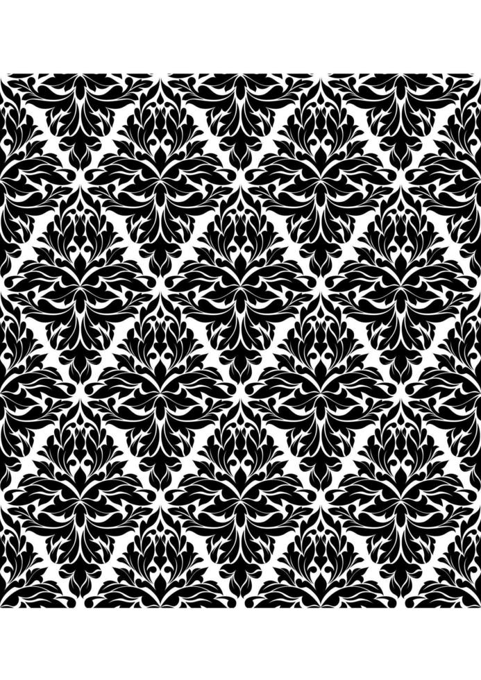Seamless background in damask style 11214643 Vector Art at Vecteezy