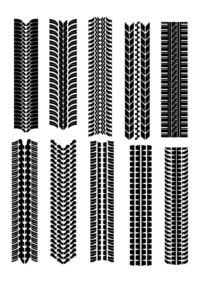 Tire and tyre shapes vector