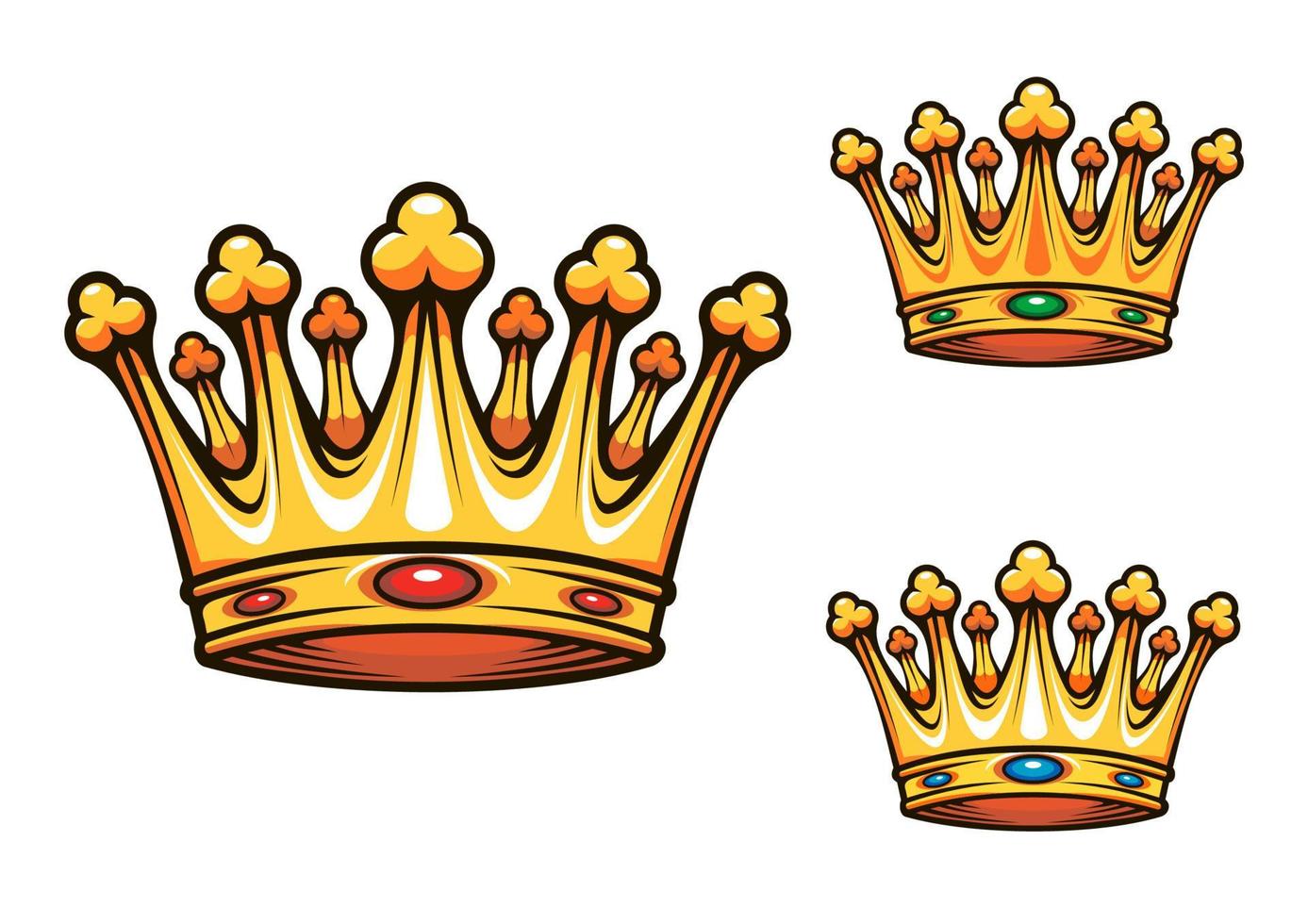 Royal king crown vector