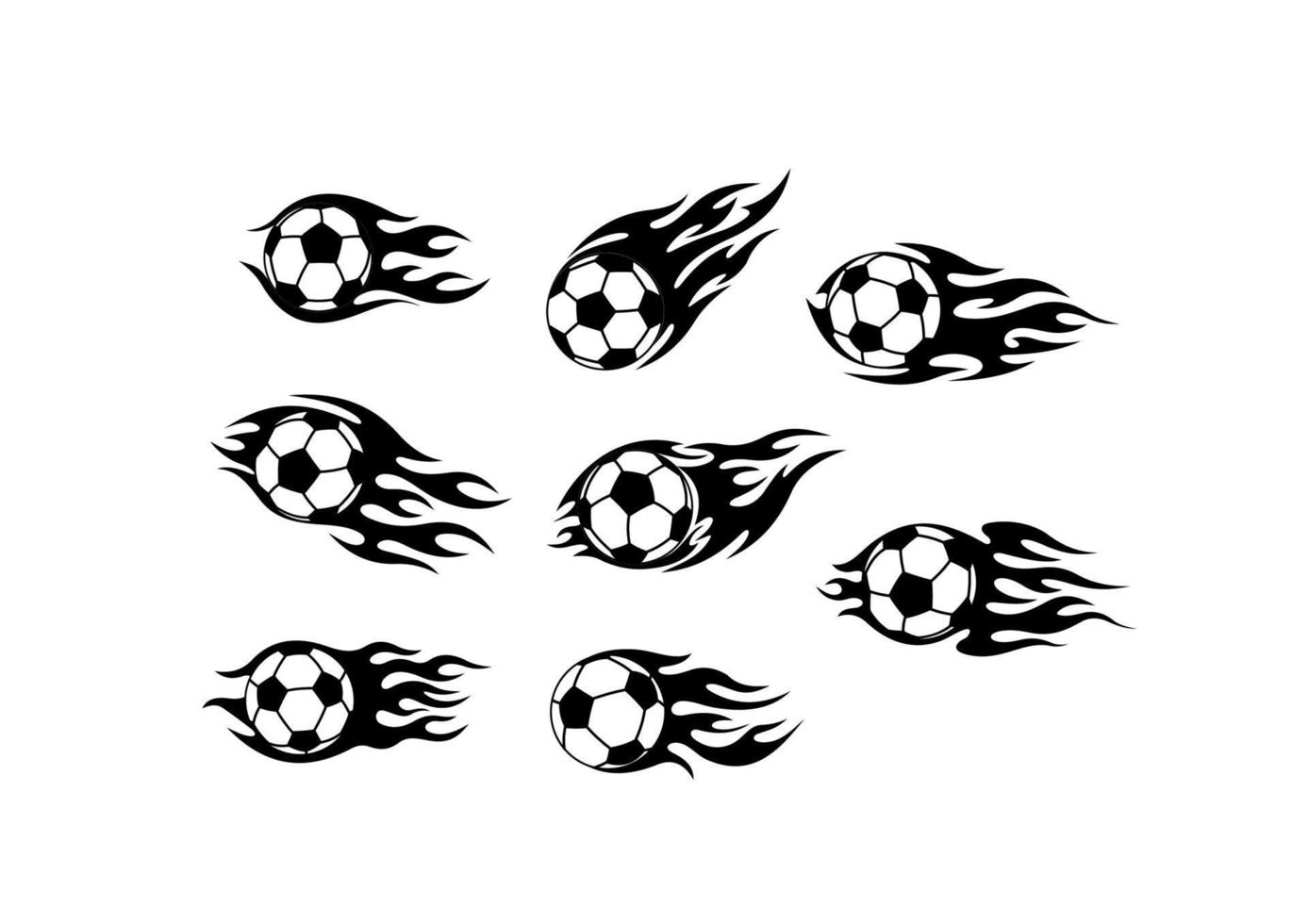 tatuajes de futbol y futbol vector