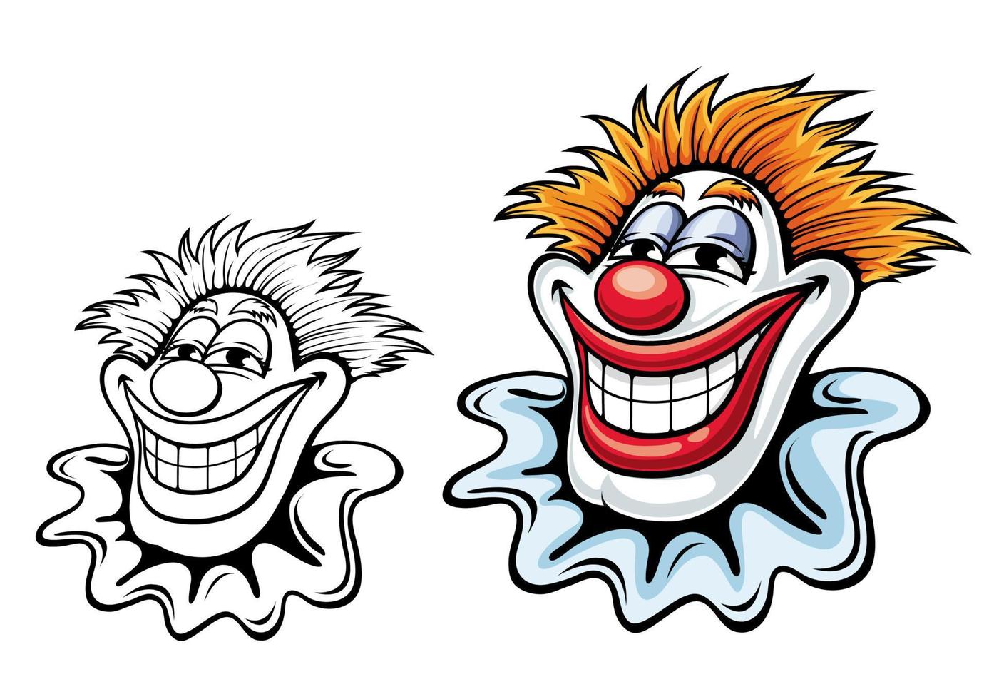 Circus clown character vector