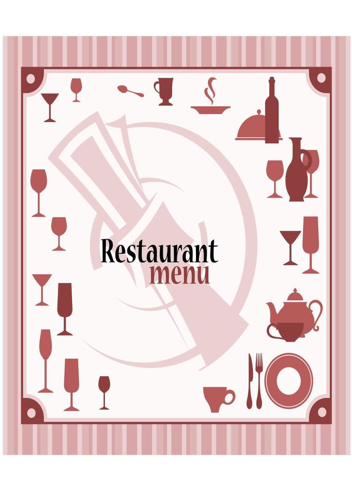 Restaurant menu background vector
