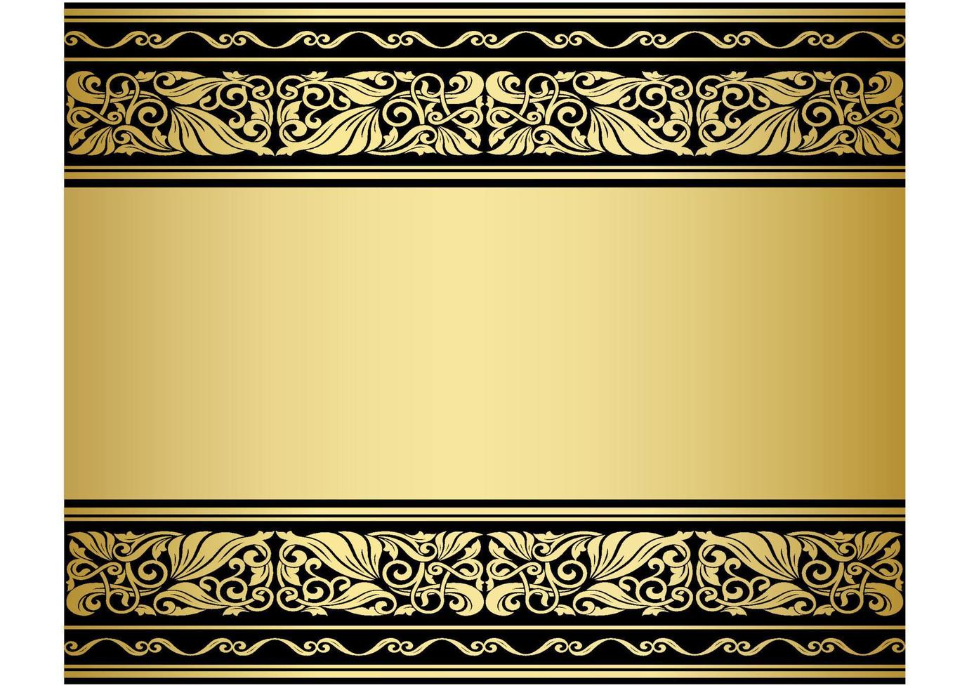 Gilded ornmaments and patterns vector