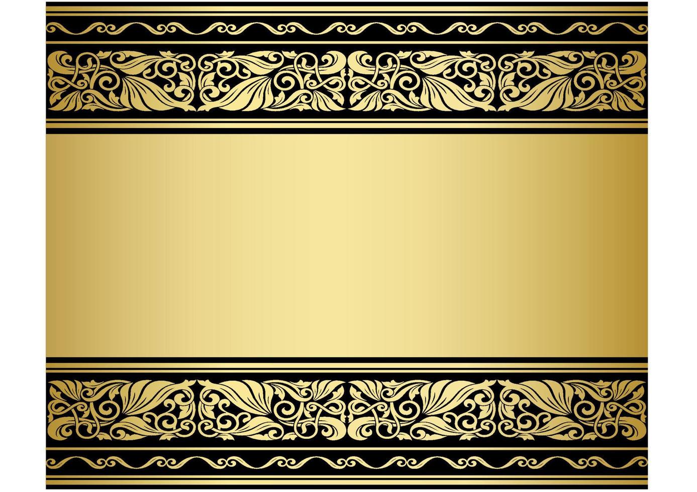 Gilded ornmaments and patterns vector