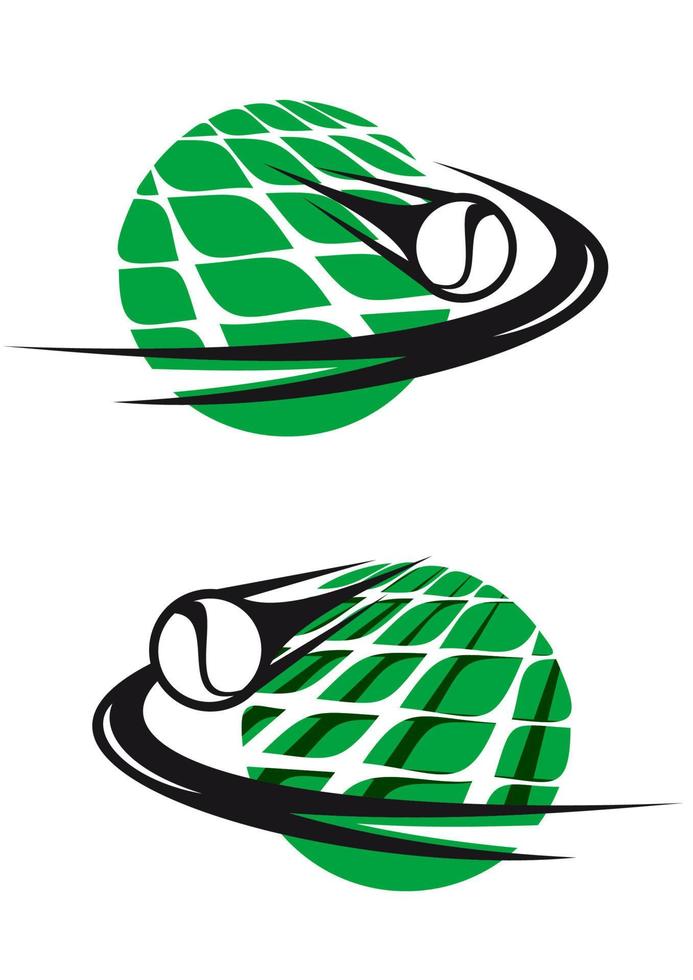 Tennis sports elements vector