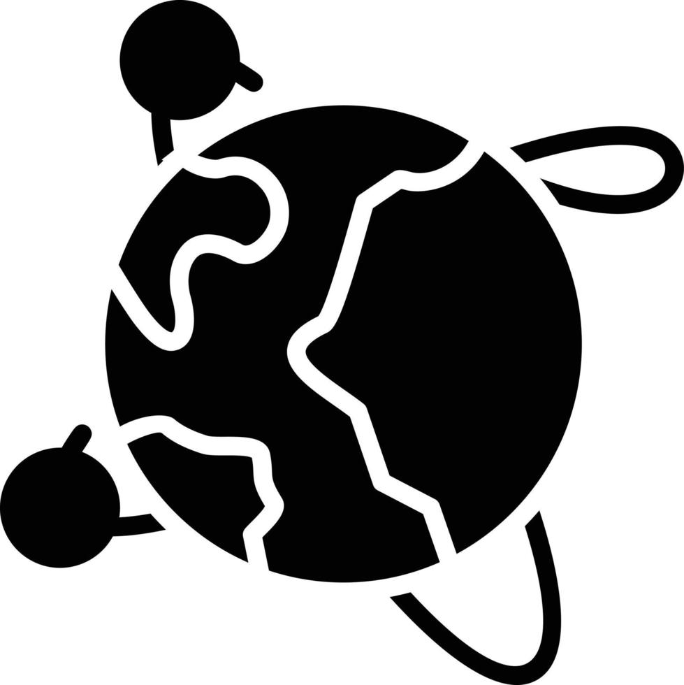 Earth Glyph Icon vector